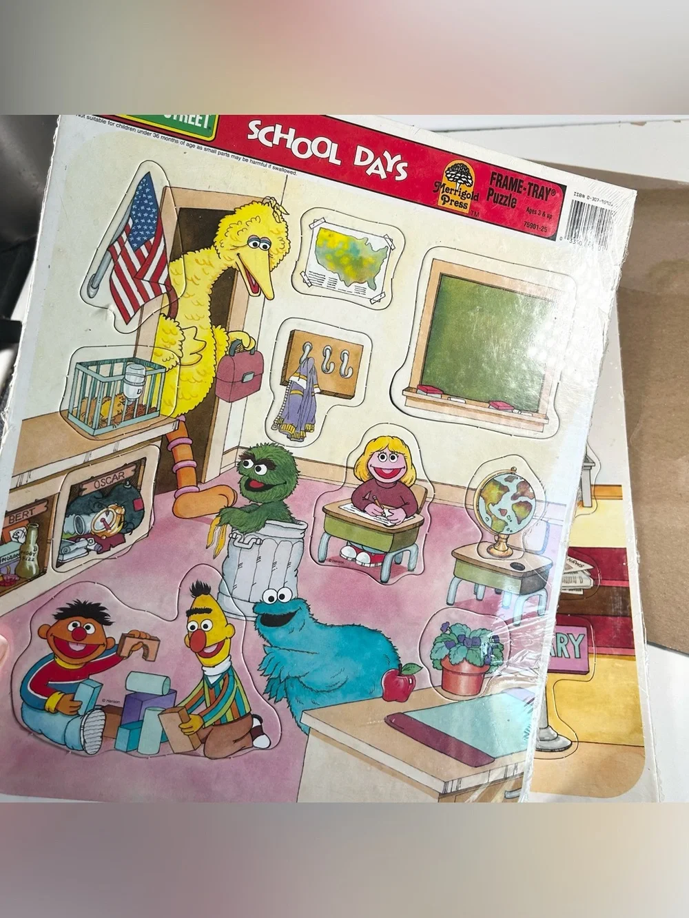 Merrigold Press Sesame Street Frame Tray Puzzle Lot from 1984
